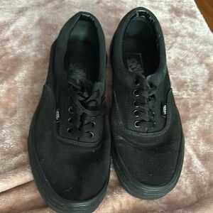 Vans Black Canvas Sneakers Low-Top